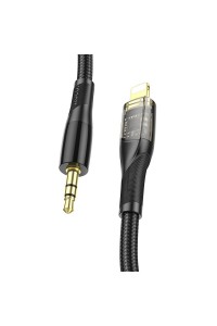 Hoco UPA25 1M Tak Çalıştır Lightning to Aux Kablo