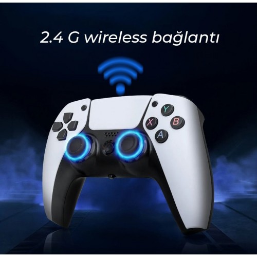 Newface Y5 64GB Android Dual Pad 4K Game Stick - Beyaz