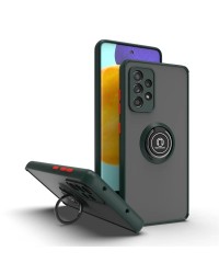 Xiaomi Redmi 9 Darbeye dayanıklı yüzüklü zırhlı mat kılıf manyetik tutucu halka standı kapak kılıf