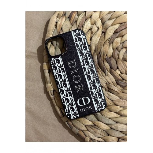 Apple Iphone 14 Pro MAX  Uyumlu Marka Logolu Deri Kumaş Görünümlü Lux Kapak Kılıf