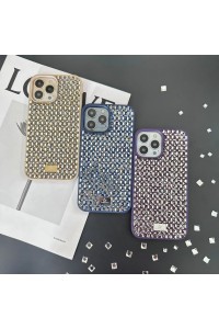 Apple Iphone 11 Uyumlu Parlak Pırlanta Dik Taşlı Desen Sawaroski Logolu Lux Kılıf Kapak