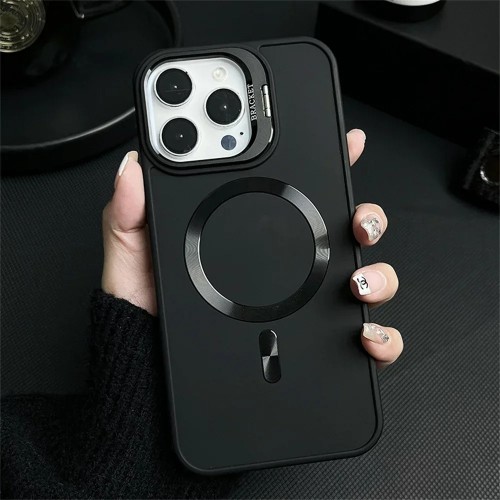 Apple iPhone 12 Pro uyumlu telefon kılıfı kapak buzlu manyetik emme görünmez dirsek tam yeni lensli tasarım