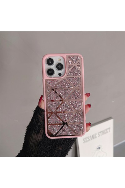 Samsung Galaxy S24 Ultra Uyumlu Pirizma Prada Taşlı Parıltılı Kamera Çıkıntılı LÜX  Telefon Kılıfı Kapak