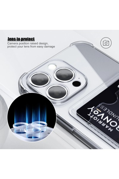 Oppo A5/A9 2020 uyumlu Darbe Emici Şeffaf Kartlık Kılıf kapak