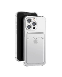 Xiaomi Redmi 9 uyumlu Darbe Emici Şeffaf Kartlık Kılıf kapak