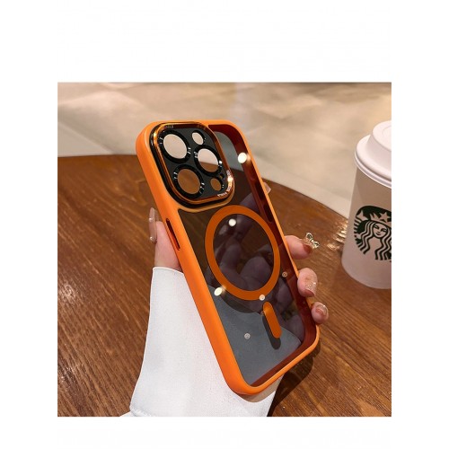 Samsung Galaxy S24 uyumlu Lens koruma şeffaf darbeye dayanıklı lüks  Magsafe manyetik kablosuz şarj kılıf kapak