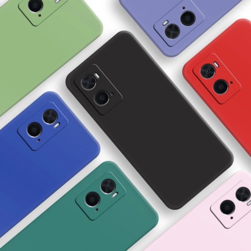 Oppo A96 Kılıf Kamera Korumalı Silikon Rubber Arka Kapak