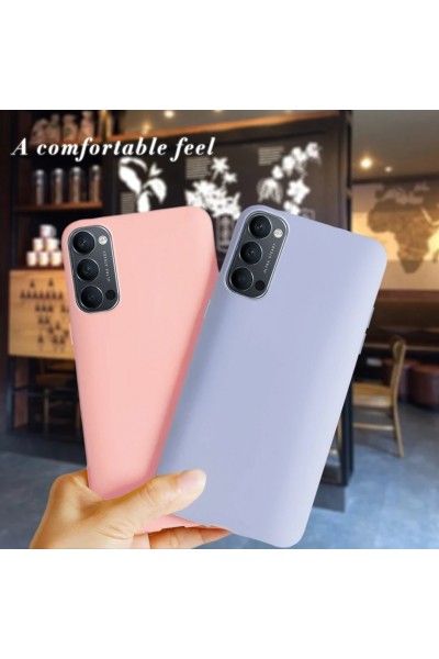 Oppo RENO 4 Kılıf Kamera Korumalı Silikon Rubber Arka Kapak