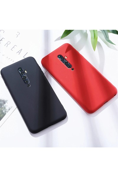 Oppo RENO 2Z Kılıf Kamera Korumalı Silikon Rubber Arka Kapak