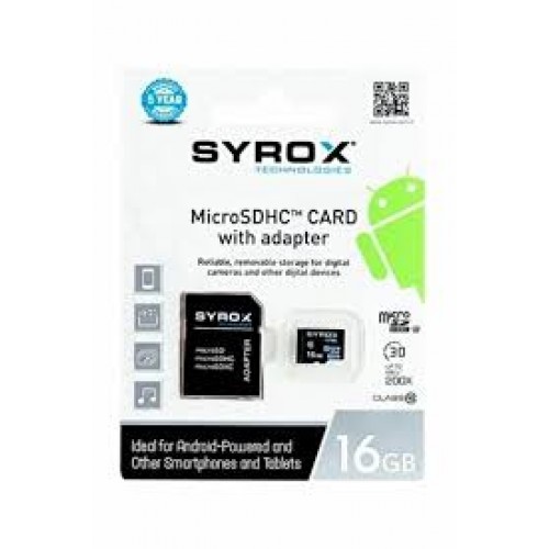 Syrox  MC16 16GB Micro Sd Hafıza Kartı