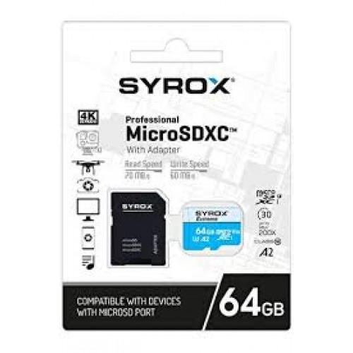 Syrox  MC64 64GB Micro Sd Hafıza Kartı