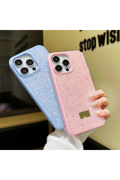 Apple İphone 7/8 PLUS Kılıf Swarovski Taşlı Parıltılı Kamera Çıkıntılı Lüx Kılıf 