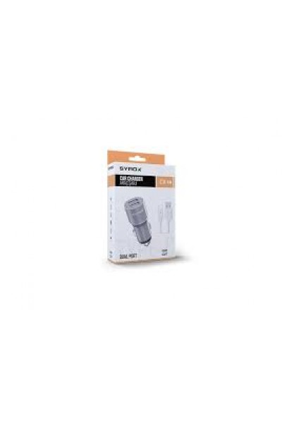 Syrox C32T 3.1A Araç içi şarj adaptörü (TYPE-C / USB-A)