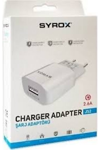 Syrox J52 2.6A Şarj Adaptörü