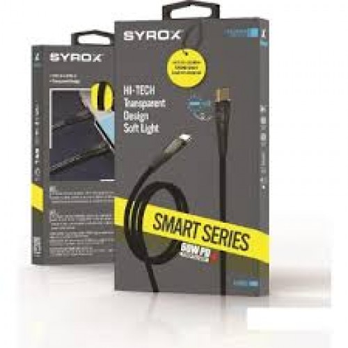 Syrox C139TT Type-C to Type-C Şarj ve Data Kablosu 60W PD Ultra Hızlı Şarj