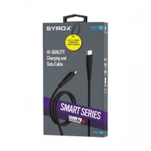 Syrox C140TT 100W Type-C To Type-C Ultra Hızlı Şarj & Data Kablosu