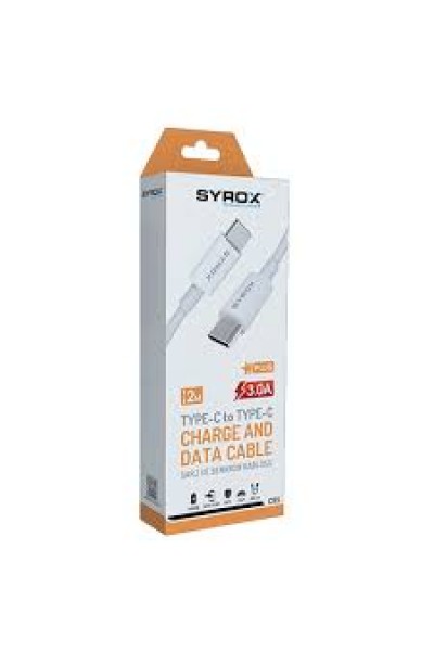Syrox C95 3.0A 2M Type-C Şarj & Data Kablosu